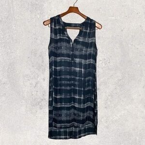 Waverly Grey silk black and gray sleeveless mini dress. Size 8